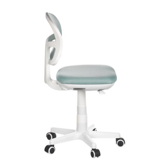 Detská stolička, výškovo nastaviteľná, modrá sieťovina, KA-C801 BLUE