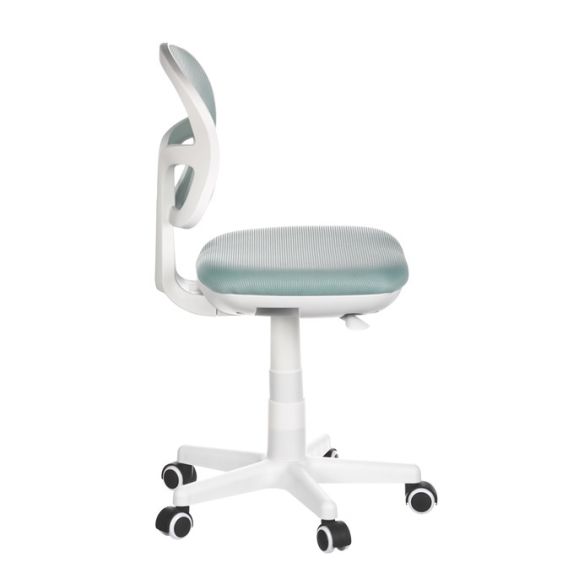 Detská stolička, výškovo nastaviteľná, modrá sieťovina, KA-C801 BLUE