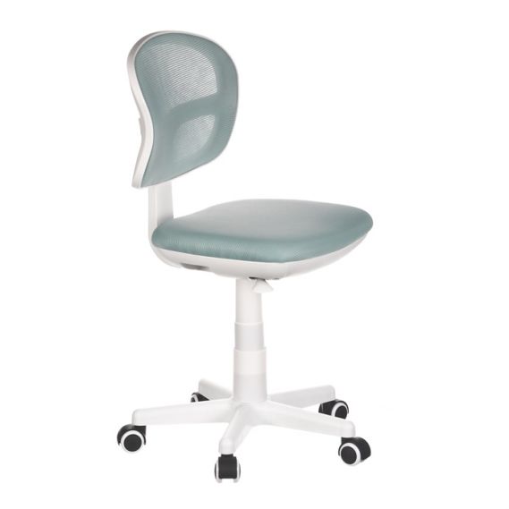 Detská stolička, výškovo nastaviteľná, modrá sieťovina, KA-C801 BLUE