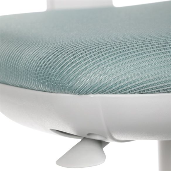 Detská stolička, výškovo nastaviteľná, modrá sieťovina, KA-C801 BLUE