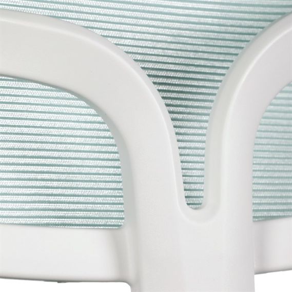 Detská stolička, výškovo nastaviteľná, modrá sieťovina, KA-C801 BLUE