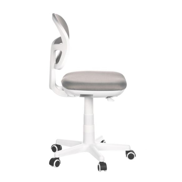 Detská stolička, výškovo nastaviteľná, šedá sieťovina, KA-C801 GREY