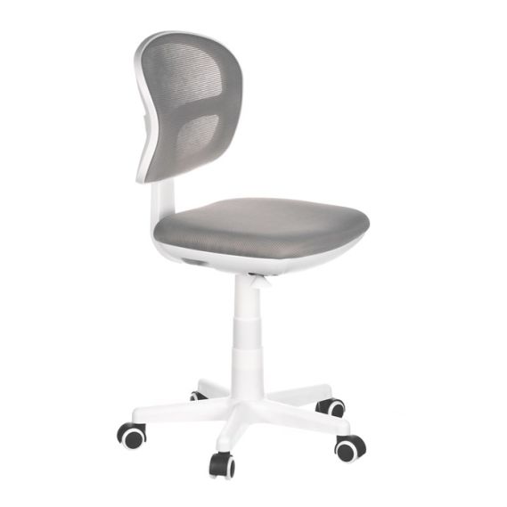 Detská stolička, výškovo nastaviteľná, šedá sieťovina, KA-C801 GREY