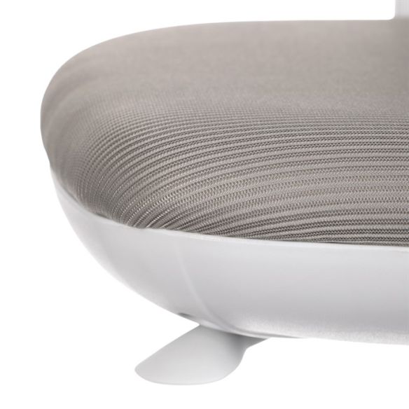 Detská stolička, výškovo nastaviteľná, šedá sieťovina, KA-C801 GREY