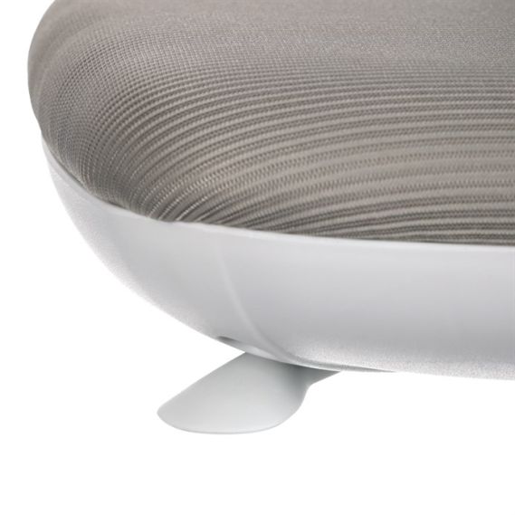 Detská stolička, výškovo nastaviteľná, šedá sieťovina, KA-C801 GREY