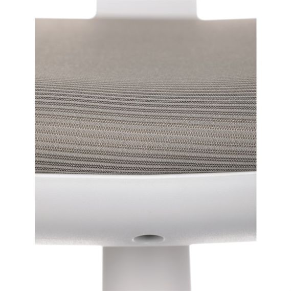 Detská stolička, výškovo nastaviteľná, šedá sieťovina, KA-C801 GREY