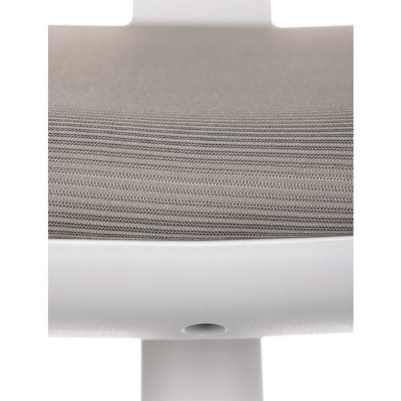 Detská stolička, výškovo nastaviteľná, šedá sieťovina, KA-C801 GREY