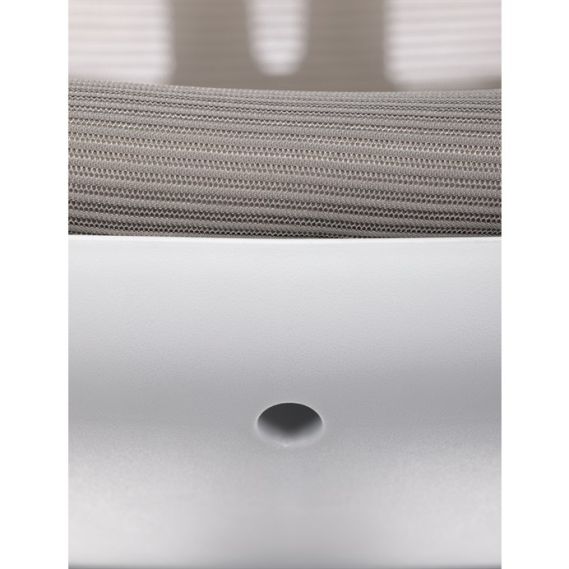 Detská stolička, výškovo nastaviteľná, šedá sieťovina, KA-C801 GREY