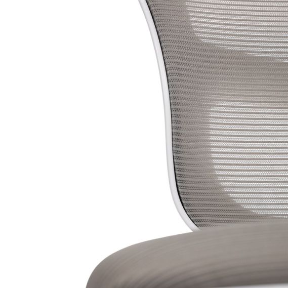 Detská stolička, výškovo nastaviteľná, šedá sieťovina, KA-C801 GREY