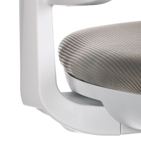 Detská stolička, výškovo nastaviteľná, šedá sieťovina, KA-C801 GREY