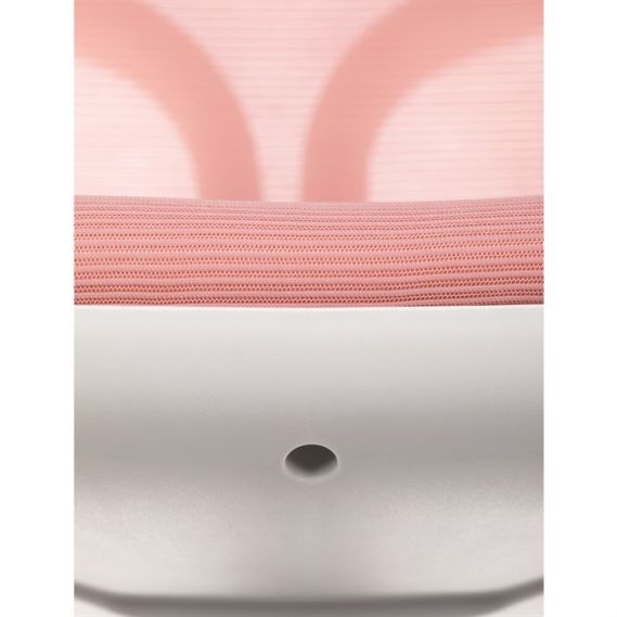 Detská stolička, výškovo nastaviteľná, ružová sieťovina, KA-C801 PINK