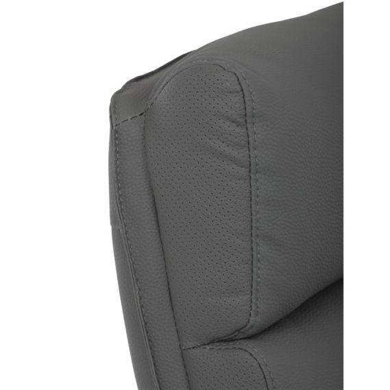 Kancelárske kreslo, hojdací mechanizmus, šedá ekokoža, KA-D8104 GREY