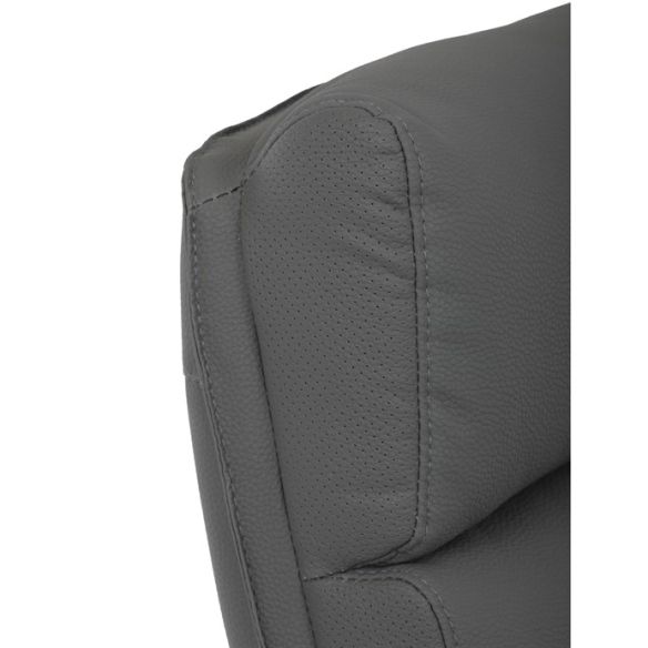 Kancelárske kreslo, hojdací mechanizmus, šedá ekokoža, KA-D8104 GREY