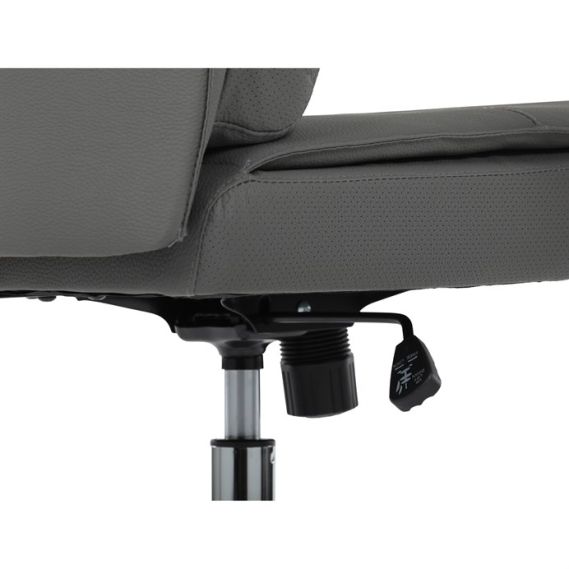 Kancelárske kreslo, hojdací mechanizmus, šedá ekokoža, KA-D8104 GREY