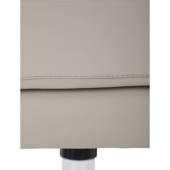 Kancelárske kreslo, hojdací mechanizmus, béžová ekokoža, KA-D8104 SIL