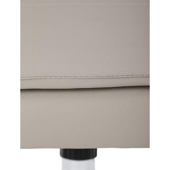 Kancelárske kreslo, hojdací mechanizmus, béžová ekokoža, KA-D8104 SIL