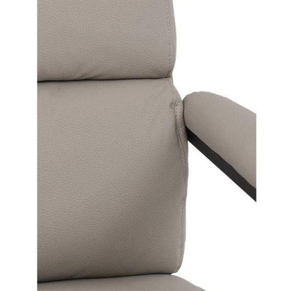 Kancelárske kreslo, hojdací mechanizmus, béžová ekokoža, KA-D8104 SIL