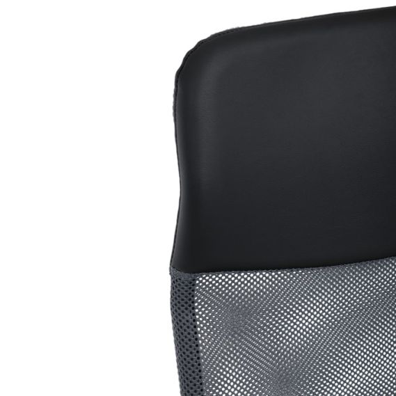 Kancelárska stolička, hojdací mechanizmus, šedá sieťovina, KA-E305 GREY