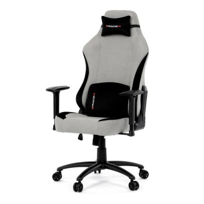 Herné kreslo, hojdací mechanizmus, strieborná látka, KA-F12 SIL2