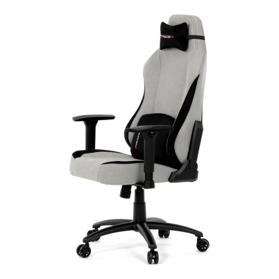 Herné kreslo, hojdací mechanizmus, strieborná látka, KA-F12 SIL2