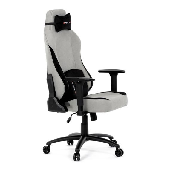 Herné kreslo, hojdací mechanizmus, strieborná látka, KA-F12 SIL2