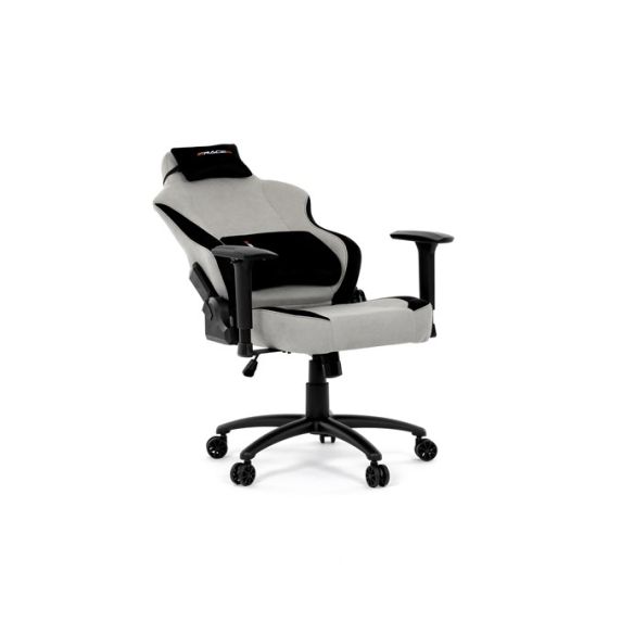 Herné kreslo, hojdací mechanizmus, strieborná látka, KA-F12 SIL2