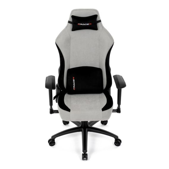 Herné kreslo, hojdací mechanizmus, strieborná látka, KA-F12 SIL2