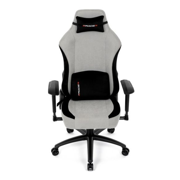 Herné kreslo, hojdací mechanizmus, strieborná látka, KA-F12 SIL2