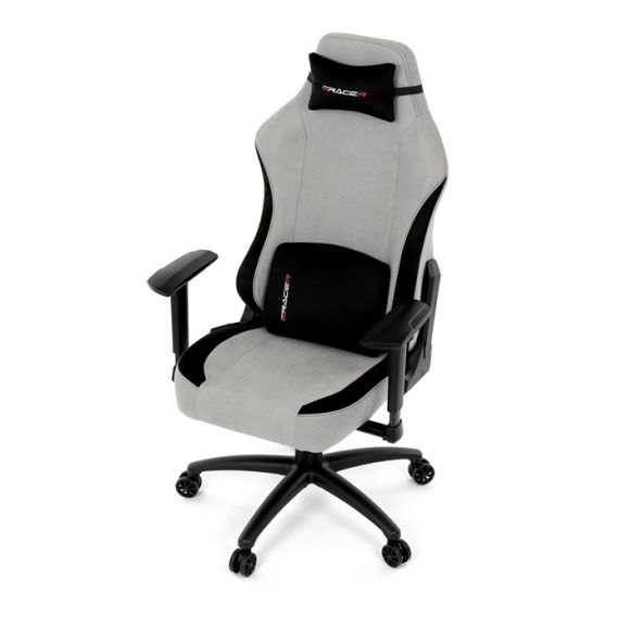 Herné kreslo, hojdací mechanizmus, strieborná látka, KA-F12 SIL2