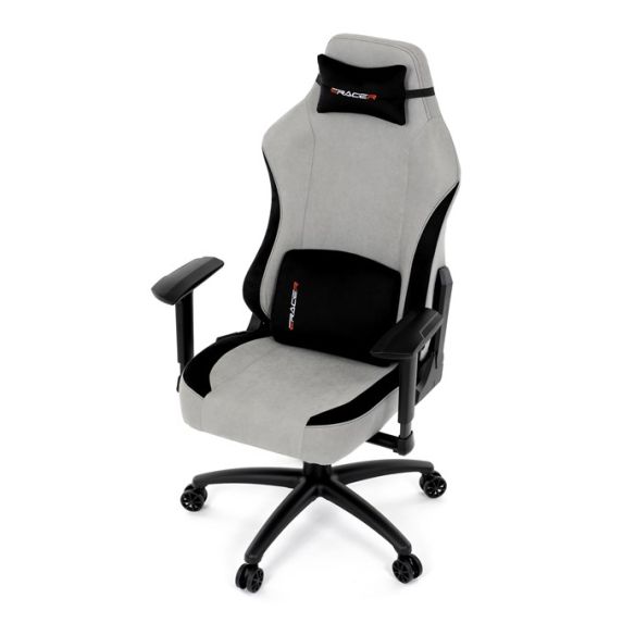 Herné kreslo, hojdací mechanizmus, strieborná látka, KA-F12 SIL2