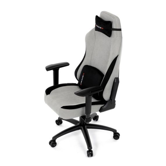 Herné kreslo, hojdací mechanizmus, strieborná látka, KA-F12 SIL2