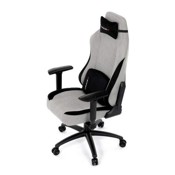 Herné kreslo, hojdací mechanizmus, strieborná látka, KA-F12 SIL2