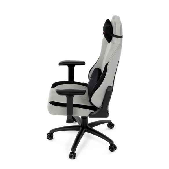 Herné kreslo, hojdací mechanizmus, strieborná látka, KA-F12 SIL2