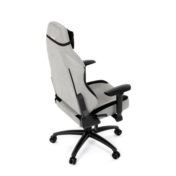 Herné kreslo, hojdací mechanizmus, strieborná látka, KA-F12 SIL2