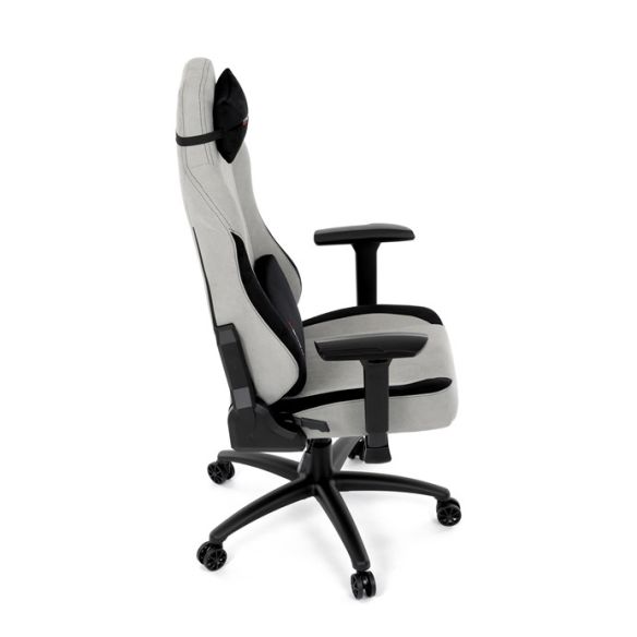 Herné kreslo, hojdací mechanizmus, strieborná látka, KA-F12 SIL2