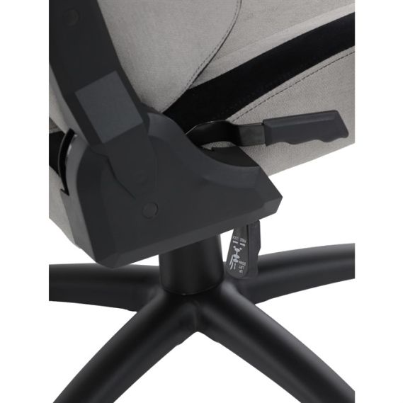 Herné kreslo, hojdací mechanizmus, strieborná látka, KA-F12 SIL2