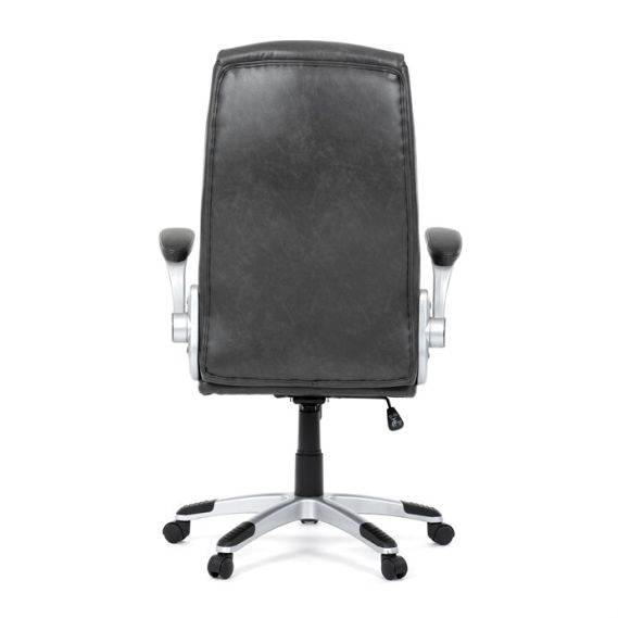 Kancelárske kreslo, hojdací mechanizmus, šedá ekokoža, KA-F1218 GREY