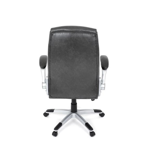 Kancelárske kreslo, hojdací mechanizmus, šedá ekokoža, KA-F1218 GREY