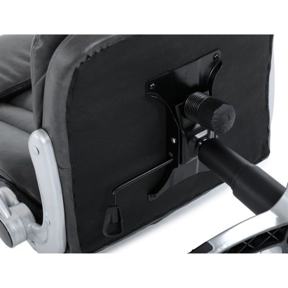 Kancelárske kreslo, hojdací mechanizmus, šedá ekokoža, KA-F1218 GREY