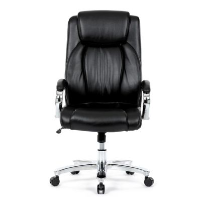 Kancelárske kreslo, hojdací mechanizmus, čierna ekokoža, KA-F1385 BK 2
