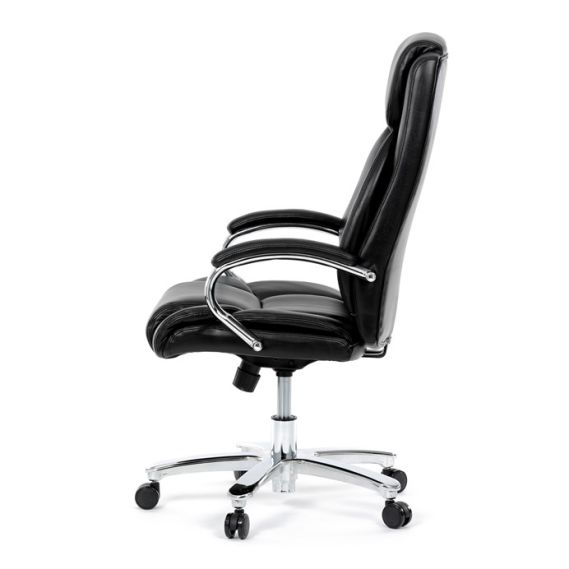 Kancelárske kreslo, hojdací mechanizmus, čierna ekokoža, KA-F1385 BK