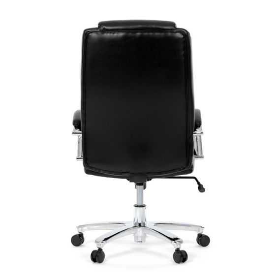 Kancelárske kreslo, hojdací mechanizmus, čierna ekokoža, KA-F1385 BK
