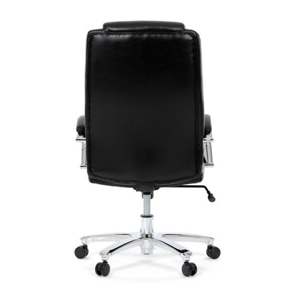 Kancelárske kreslo, hojdací mechanizmus, čierna ekokoža, KA-F1385 BK