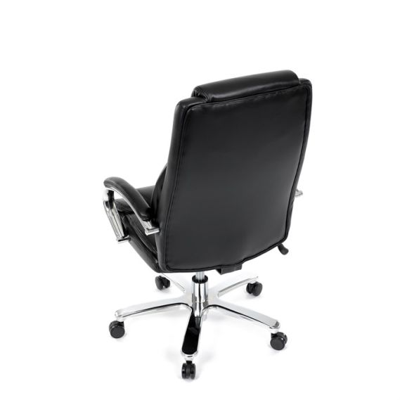 Kancelárske kreslo, hojdací mechanizmus, čierna ekokoža, KA-F1385 BK