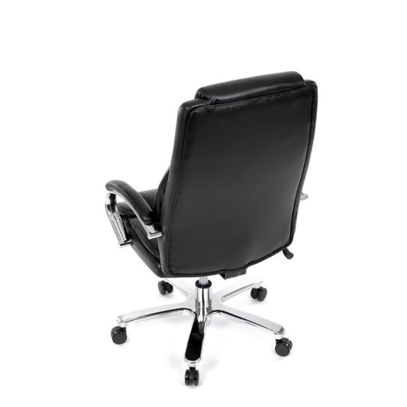 Kancelárske kreslo, hojdací mechanizmus, čierna ekokoža, KA-F1385 BK