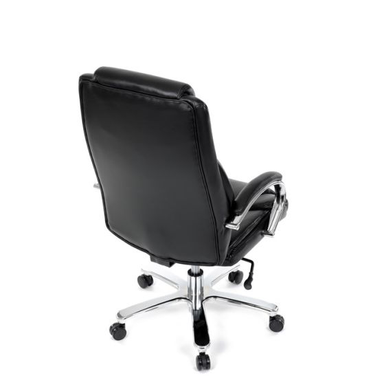 Kancelárske kreslo, hojdací mechanizmus, čierna ekokoža, KA-F1385 BK