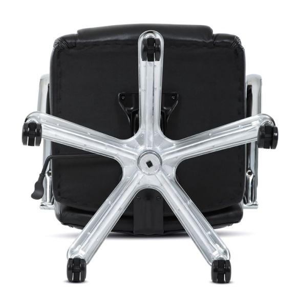 Kancelárske kreslo, hojdací mechanizmus, čierna ekokoža, KA-F1385 BK