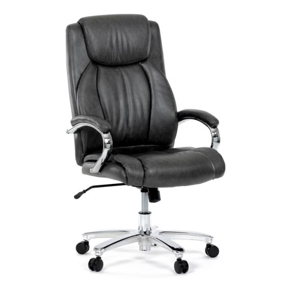 Kancelárske kreslo, hojdací mechanizmus, šedá ekokoža, KA-F1385 GREY