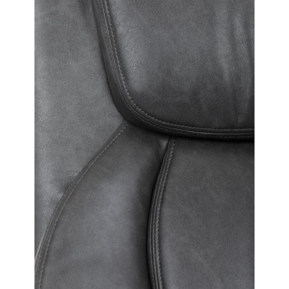 Kancelárske kreslo, hojdací mechanizmus, šedá ekokoža, KA-F1385 GREY