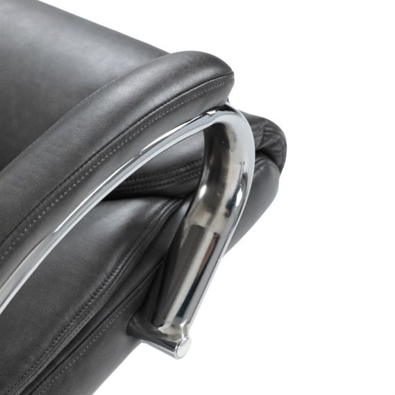 Kancelárske kreslo, hojdací mechanizmus, šedá ekokoža, KA-F1385 GREY